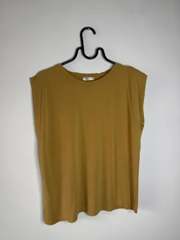 👚 T-shirt sans manche - camel - taille M - Gemo - très bon état