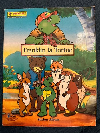 Album livre Panini complet stickers autocollants Franklin la tortue