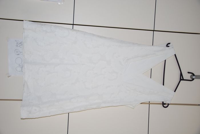 robe soirée cérémonie blanche comptoir des cotonniers 40 coton soie