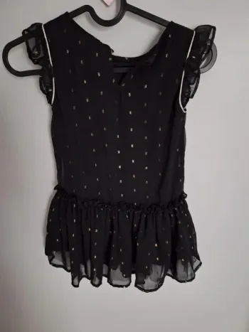 Robe noire et dorée Tissaia 5 ans neuve
