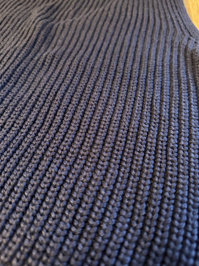 Gilet sans manches en maille bleu marine - photo numéro 6