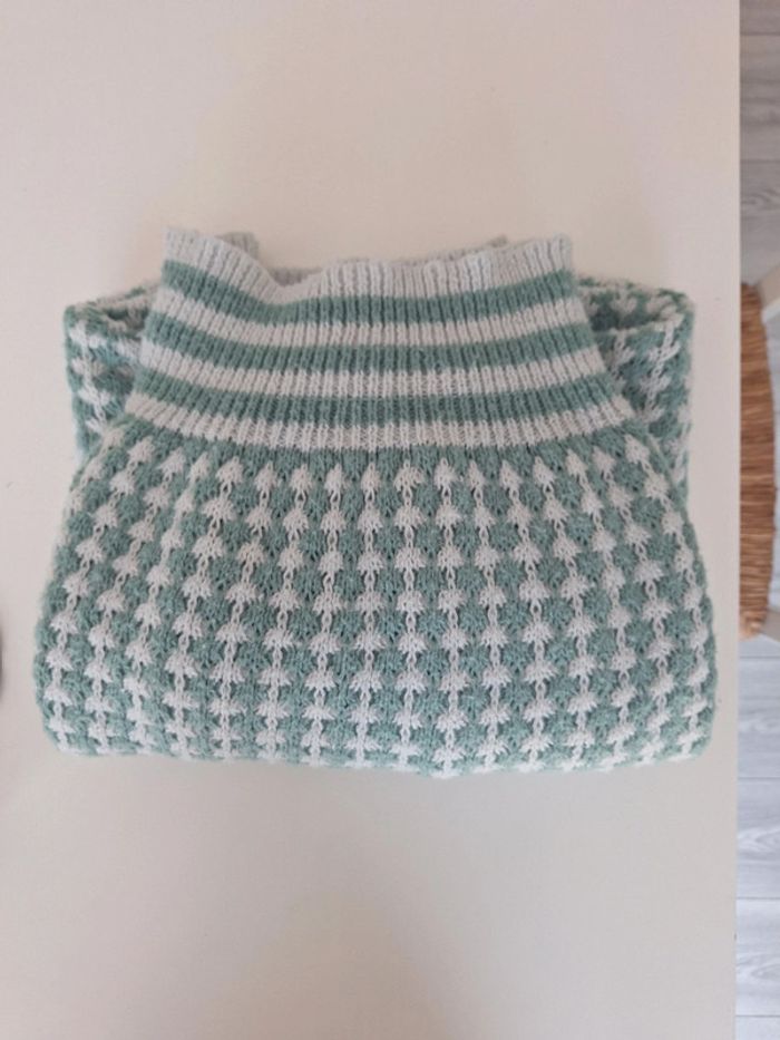 Pull vert et blanc taille 40 / 42 Shein - photo numéro 8
