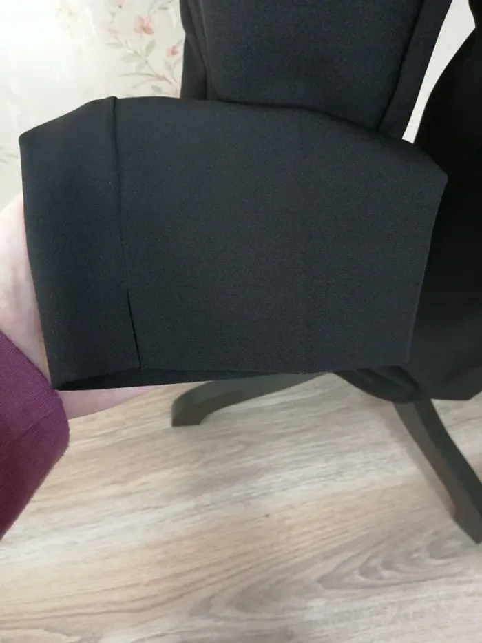 Pantalon noir droit style tailleur fausses poches arrières / ottantotto / (42) - photo numéro 6