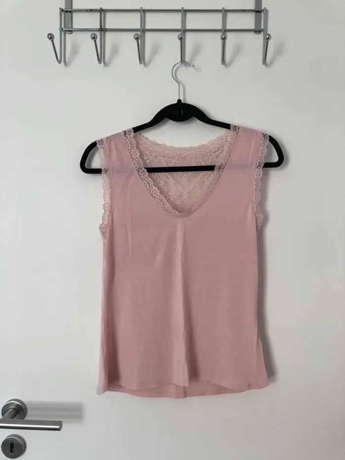 Débardeur rose poudré H&M taille M
