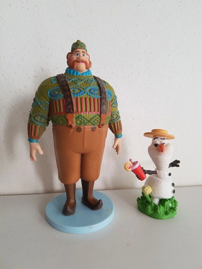 La reine des neiges figurines à collectionner Disney Olaf, Oaken - photo numéro 3