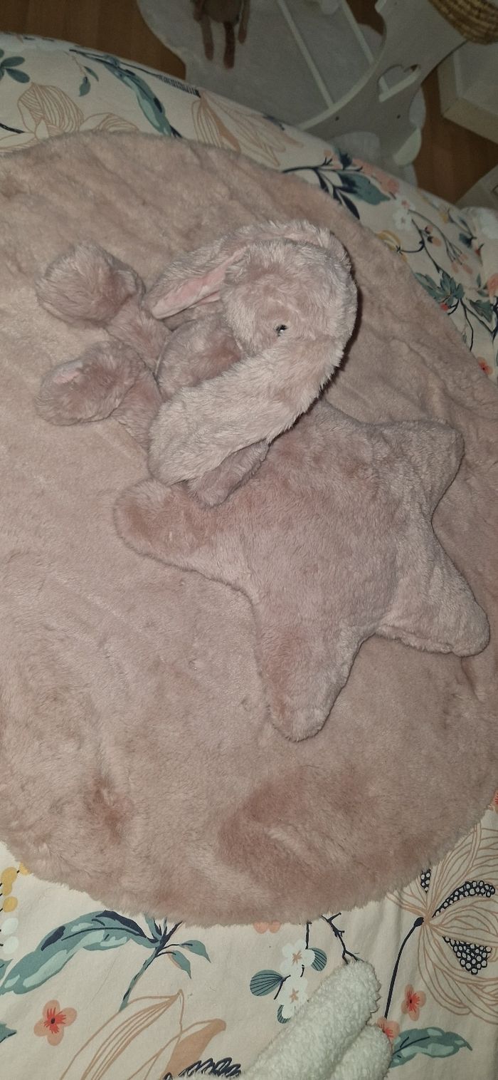 Lot panier tapis coussin peluche - photo numéro 6