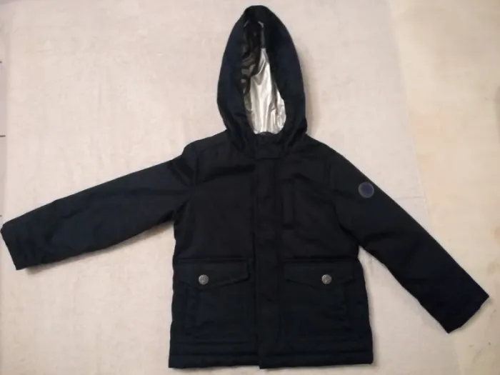 Manteau bleu marine Okaïdi 3 ans (réf perso P38)(familleac72) - photo numéro 2
