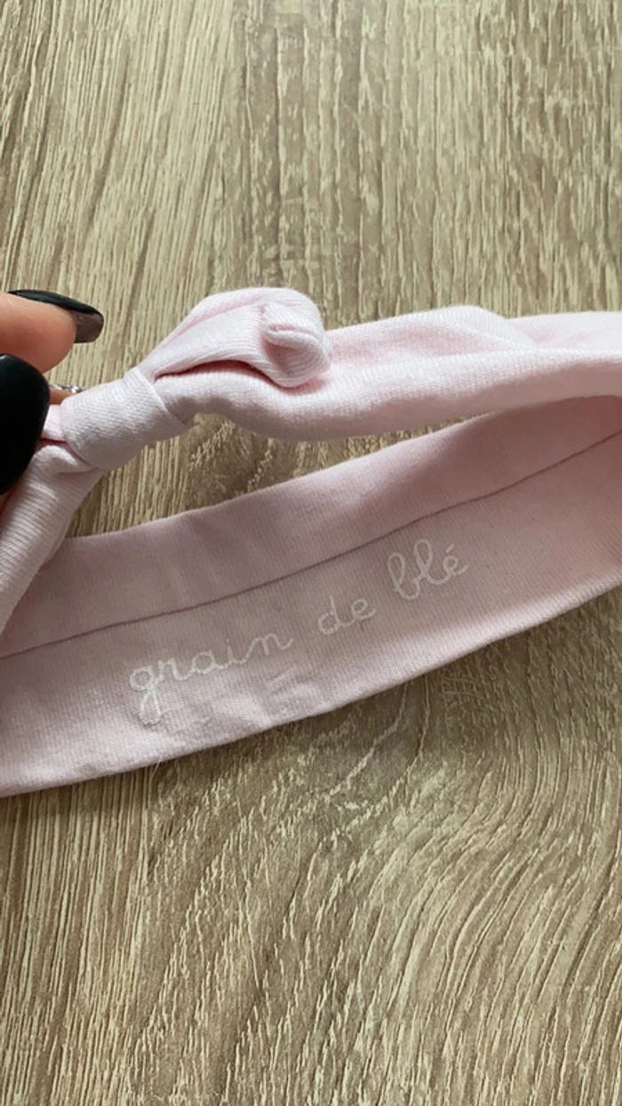 Bandeau rose grain de blé - photo numéro 2