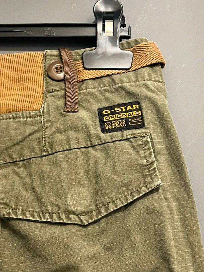 Pantacourt femme  G-Star Raw  XS 34 cargo kaki - photo numéro 5