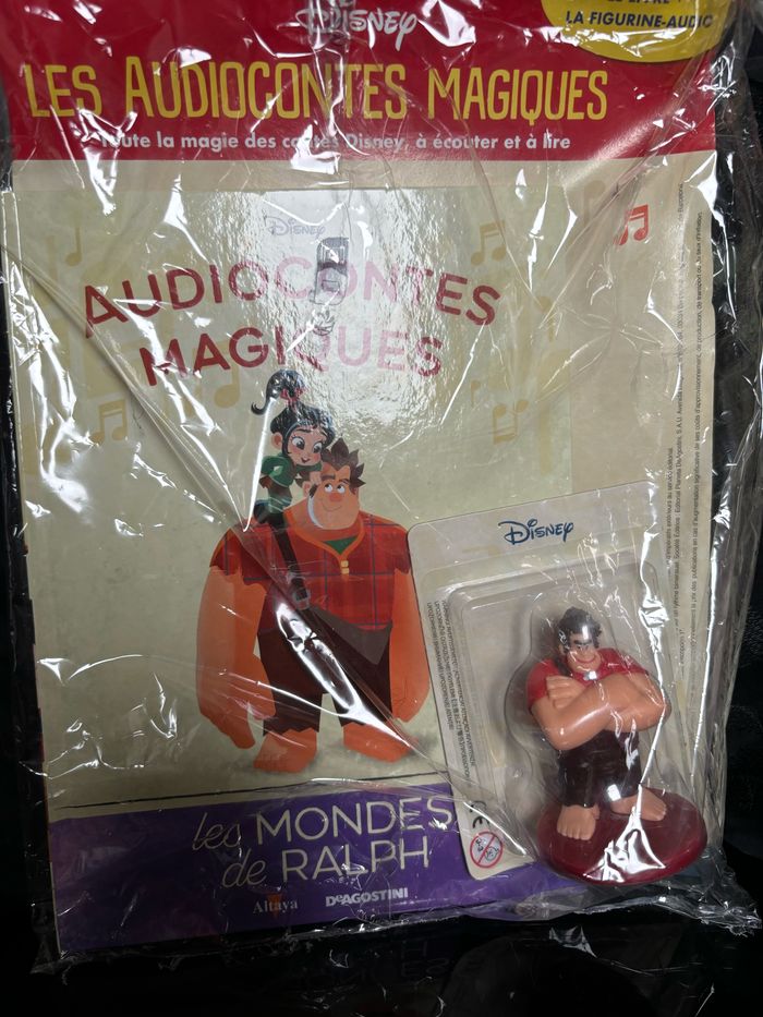 Figurine + Livre Les Mondes de Ralph n 45 Les Audiocontes Magiques Disney Altaya