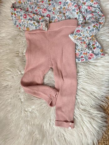 Fille 👧🏻 Legging en maille rose kiabi 18 mois