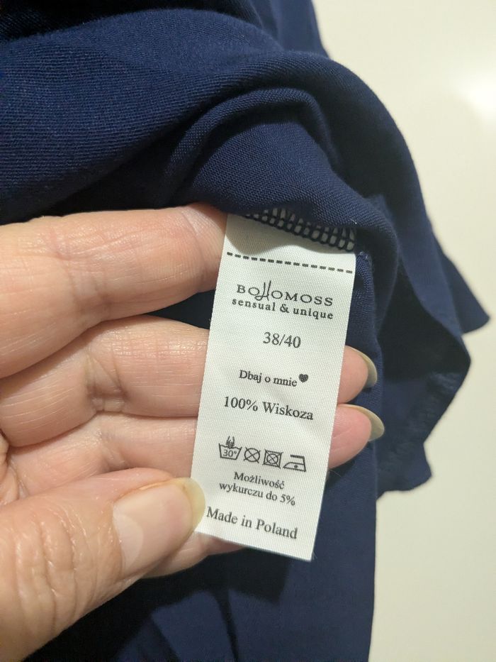 Jolie blouse bleue marine Bohomoss - photo numéro 6