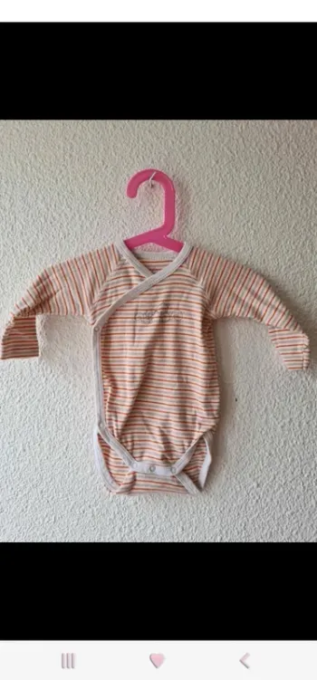 body rayé orange écureuil Grain de blé