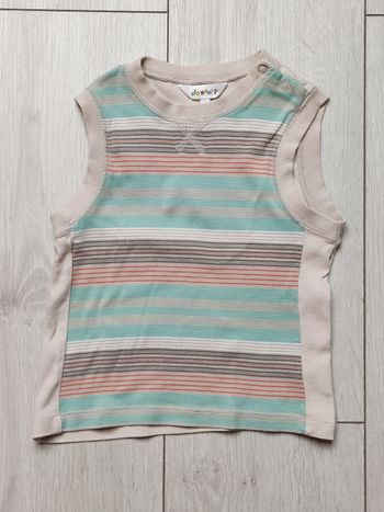 Débardeur à rayures bleues