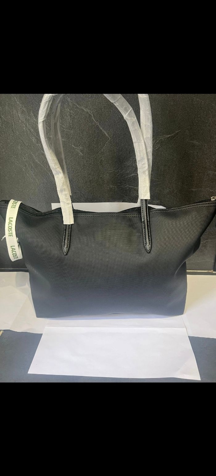 Sac cabas Lacoste noir - photo numéro 3