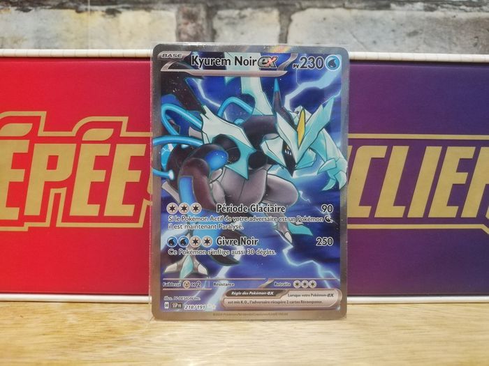 Carte Pokemon Kyurem Noir EX Full Art Étincelles Déferlantes