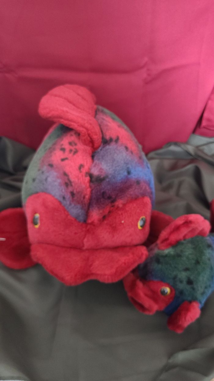 peluche poisson anima multicolore doudou poisson des iles 34 cm - photo numéro 9