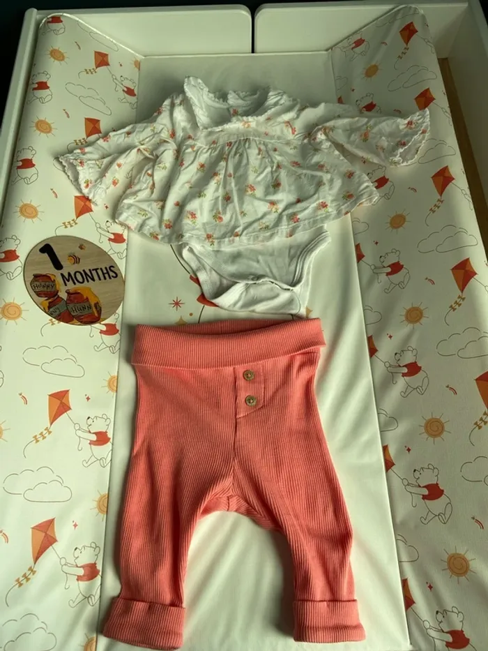Ensemble Sergent Major fleuri taille 1 mois - photo numéro 2