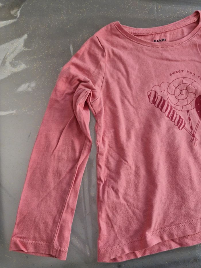 Tee shirt fille rose - photo numéro 3