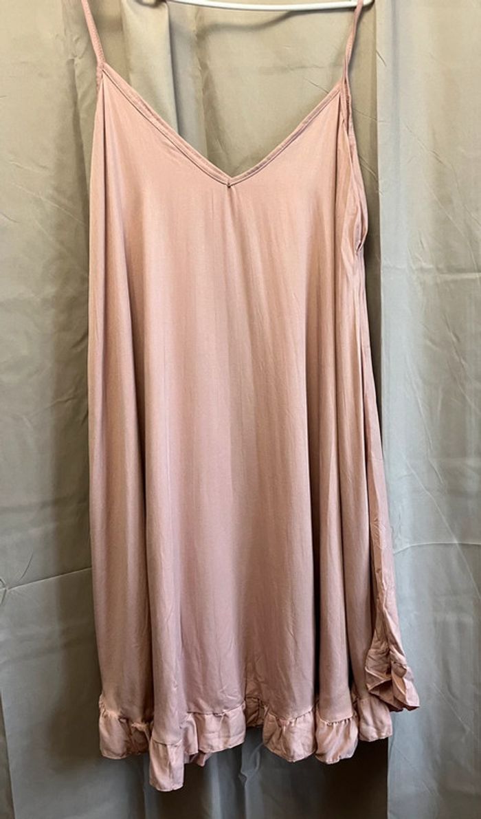 Robe courte rose poudrée taille unique - photo numéro 2
