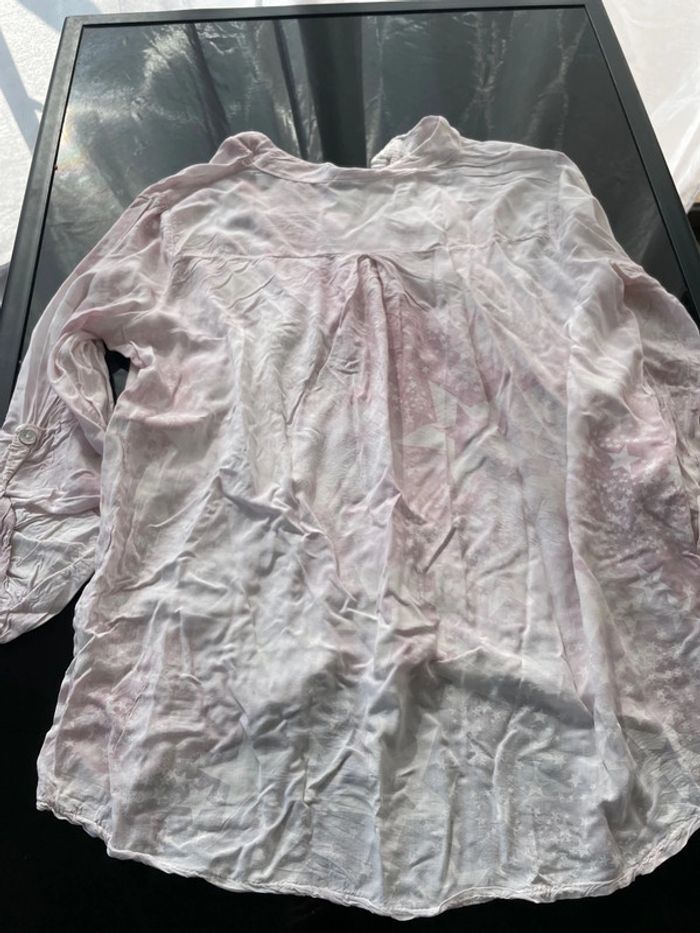 Chemise, rose, étoile, taille 38 - photo numéro 11