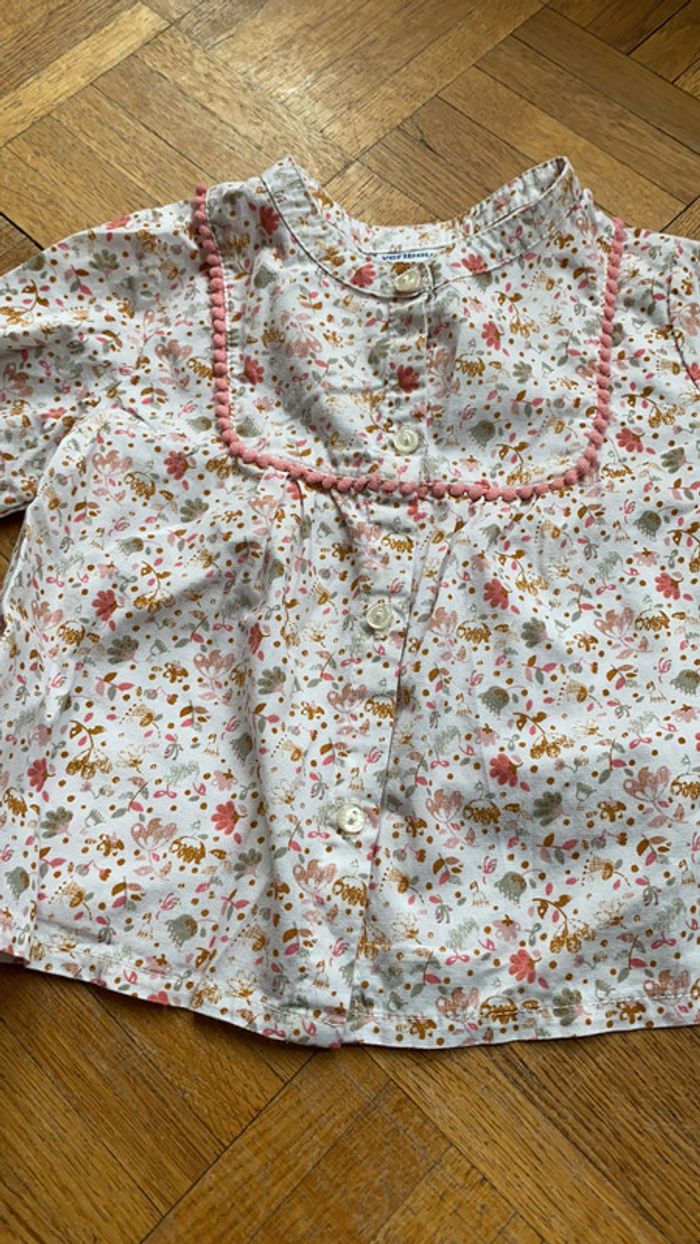 Chemise fille 9 mois Vertbaudet - photo numéro 3