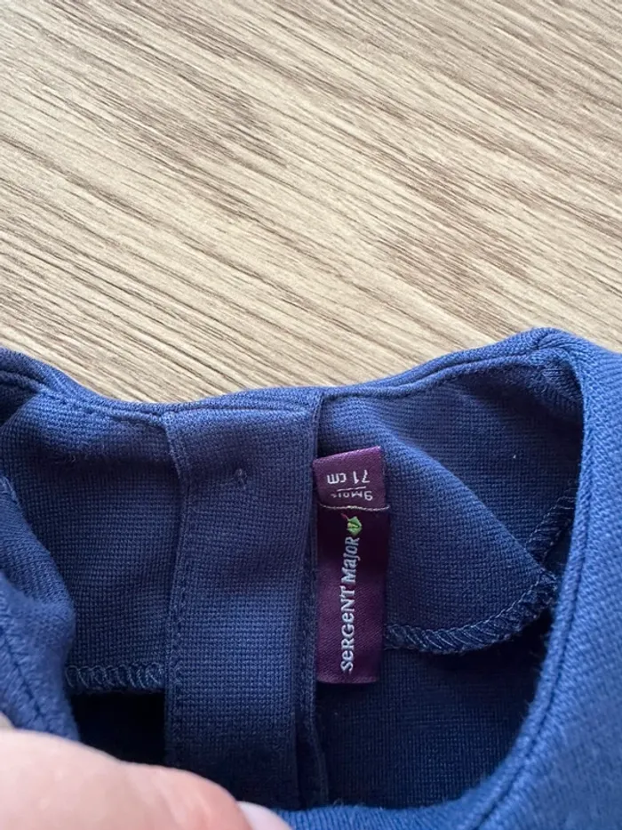 Robe bleue fleurie 9 mois - photo numéro 2