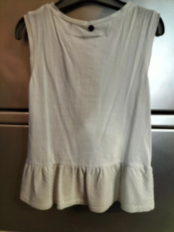 Débardeur tunique blanc 8 ans IKKS - photo numéro 7