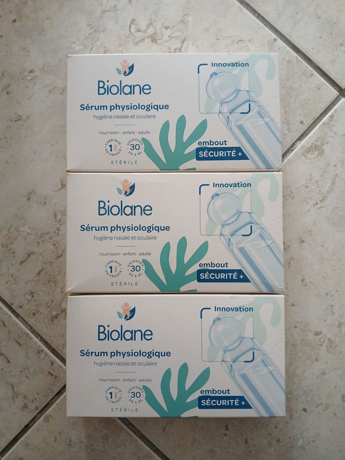 Sérum physiologique lot de 3 boites neuves - photo numéro 2