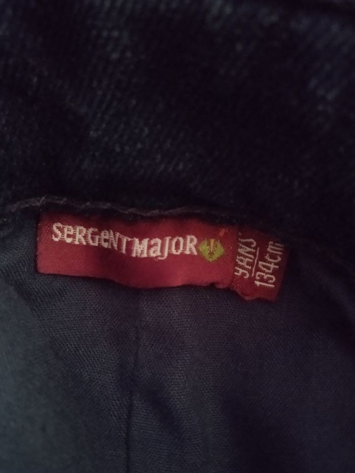 Vend jupe fille en jeans.  9 ans marque sergent major - photo numéro 6