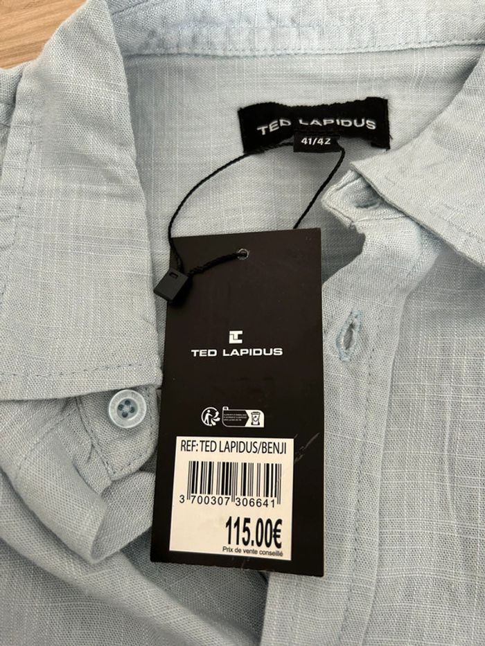 🌀 Chemise bleue Ted Lapidus 🌀 - photo numéro 12