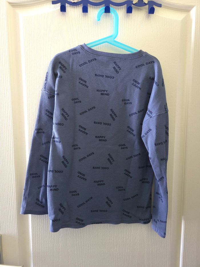 T-shirt bleu à motif Taille 10 ans - photo numéro 2