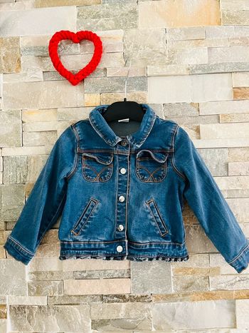 Veste en jeans bébé fille briyht