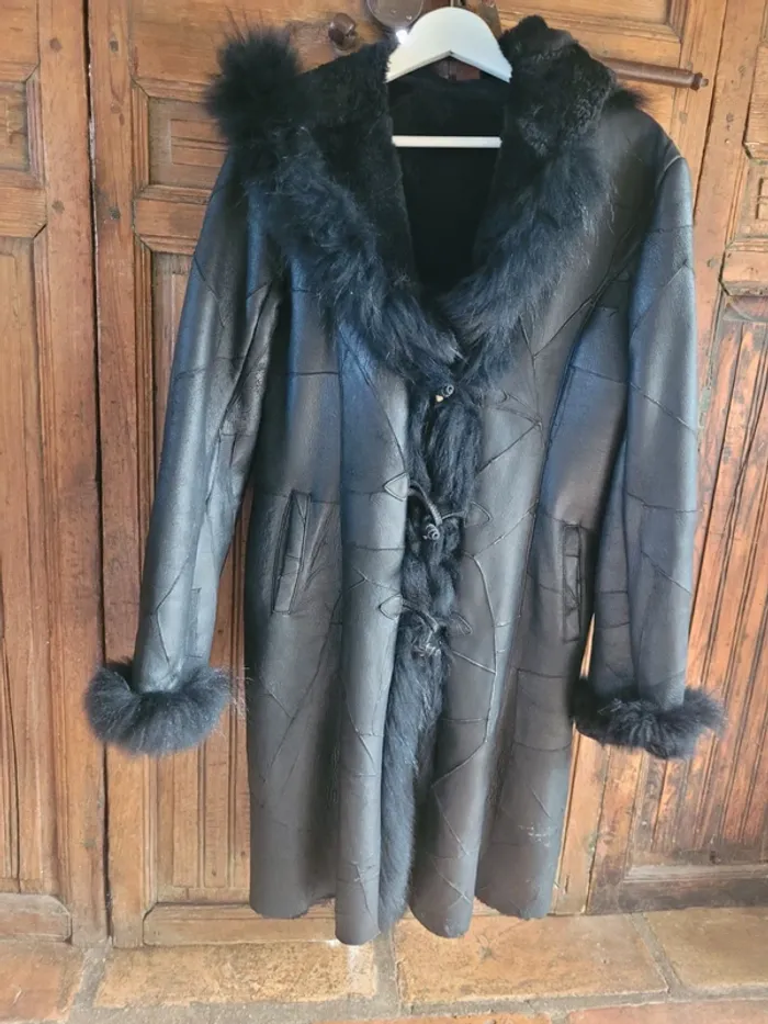 Manteau vintage cuir - photo numéro 2
