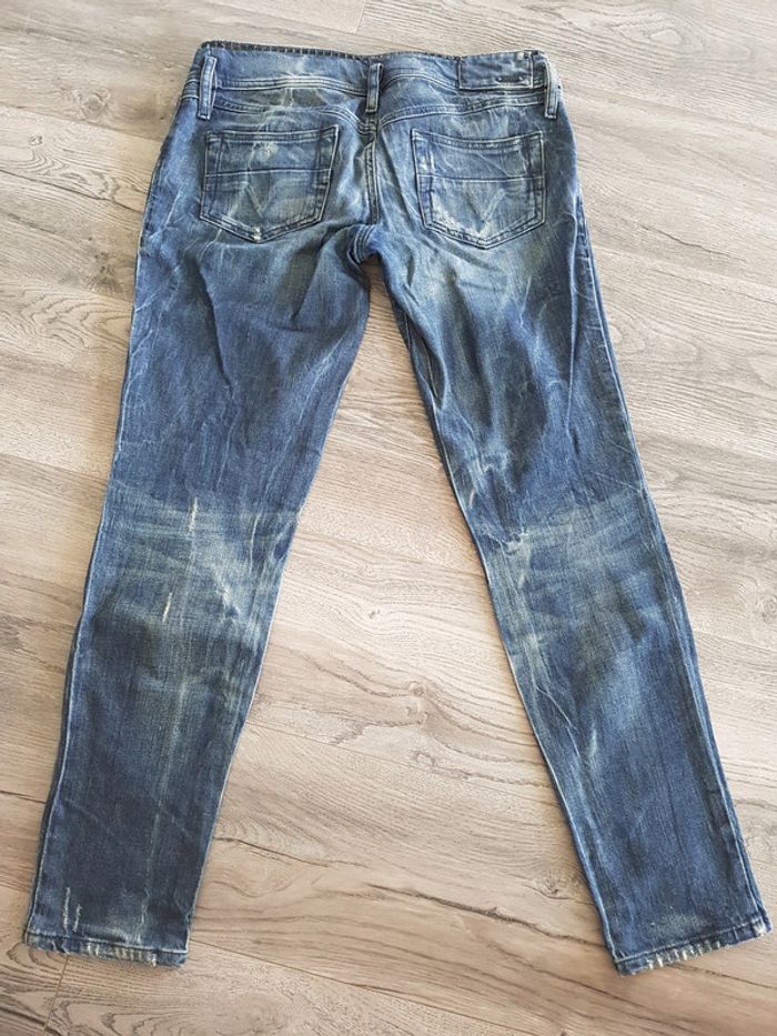 Véritable jeans Diesel avec brillants noirs - photo numéro 5
