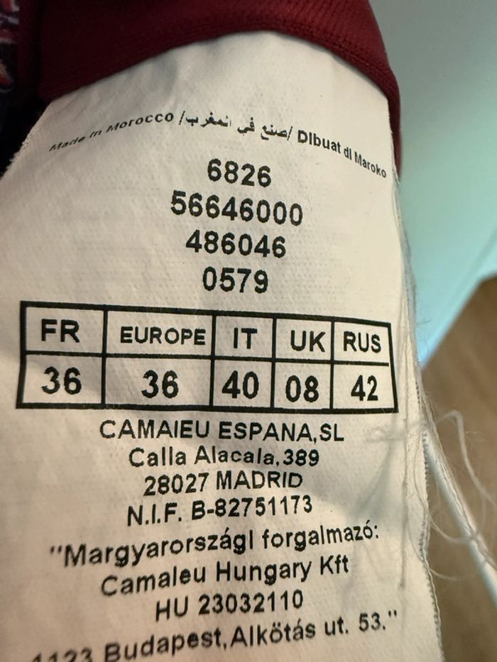 Robe d’été rouge à motifs Camaïeu - photo numéro 8