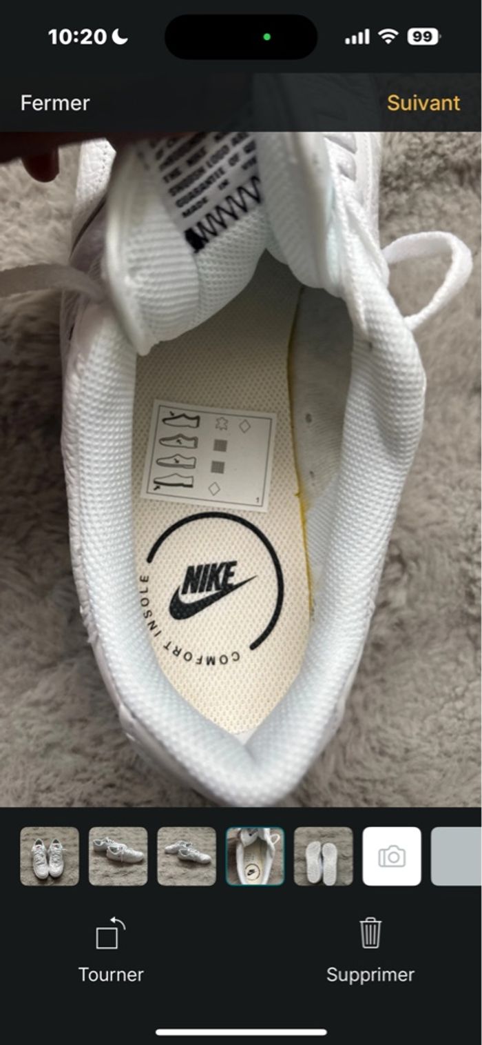 baskets nike blanches - photo numéro 4