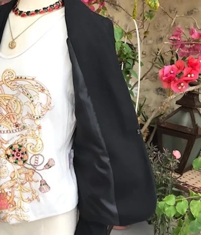 Jacqueline Riu - Veste de blazer noir classé professionnel casual - photo numéro 5