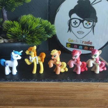 5 My Little Pony G4 blind bag Shining Armor Mr Carrot Cake Roseluck Applejack pepper dance