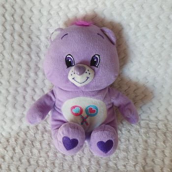 Peluche bisounours carebears violet purple