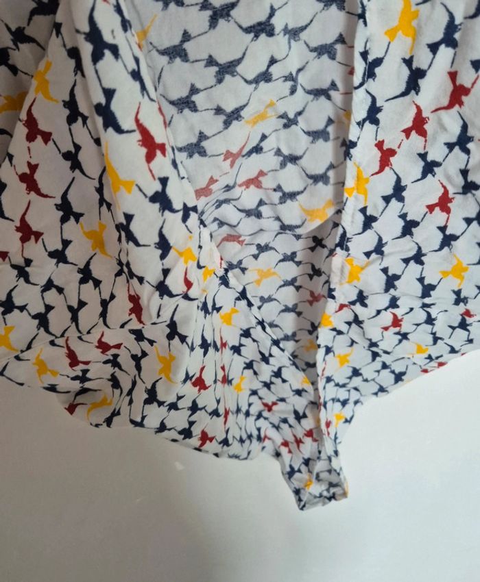 Blouse cerise bleue taille M/L - photo numéro 7