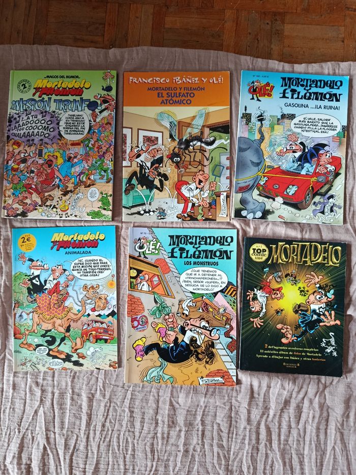 Lot de 6 BDs Mortadelo en espagnol
