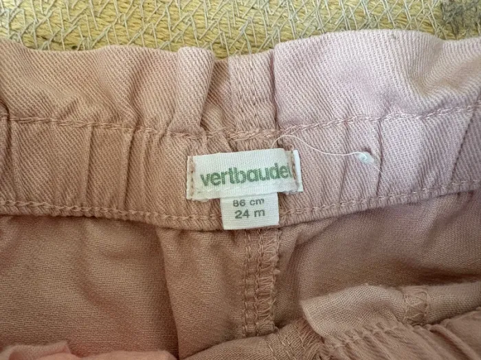 Short paperbag rose Vertbaudet 24 mois 2 ans - photo numéro 4