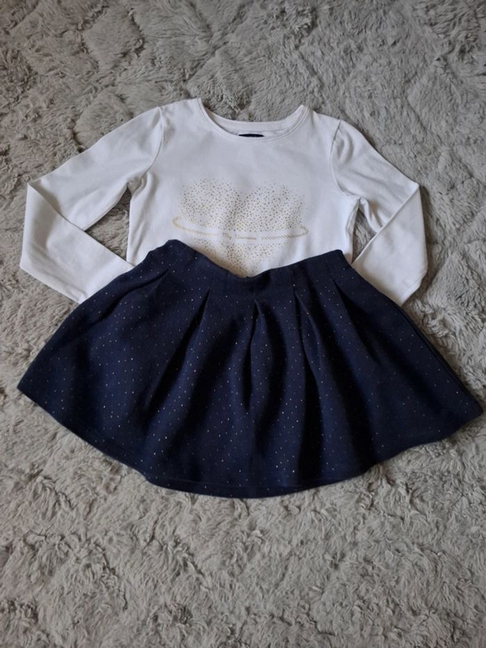 Magnifique ensemble jupe et haut 6 ans 🌺 okaidi / kiabi 🌺 excellent état - photo numéro 5