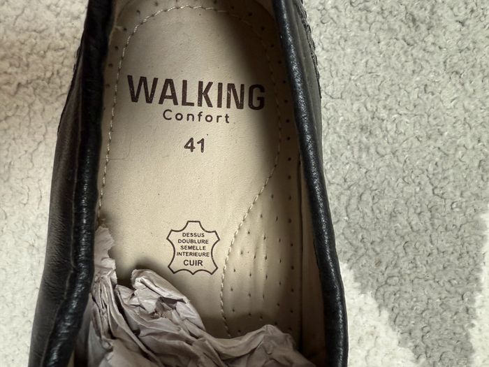 Mocassins en cuir Walking Confort Taille 41 - photo numéro 5