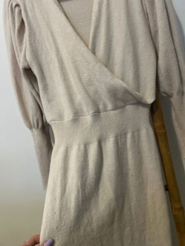 Robe pull beige crème - photo numéro 4