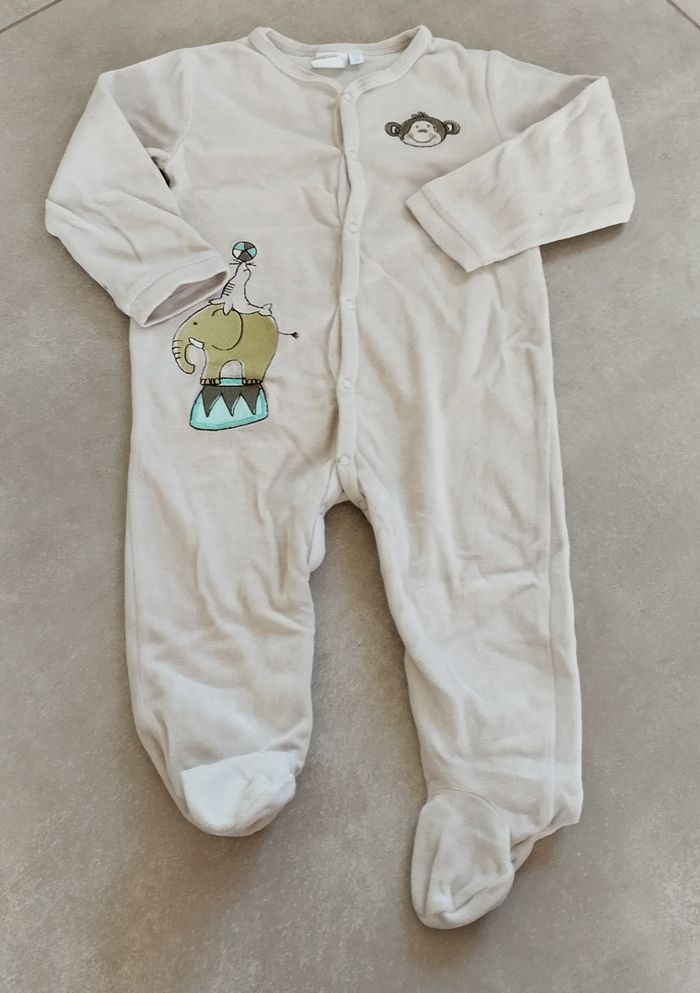 Pyjama mixte 18 mois mon coeur - photo numéro 1