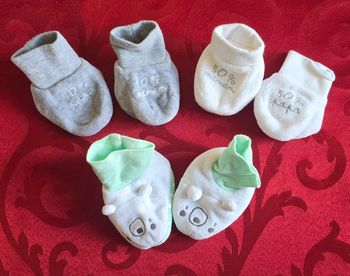 Chaussons naissance unité ou lot