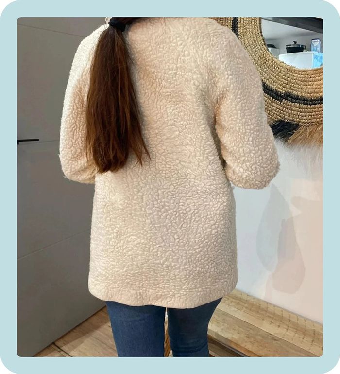Manteau en laine effet mouton Sezane - photo numéro 8