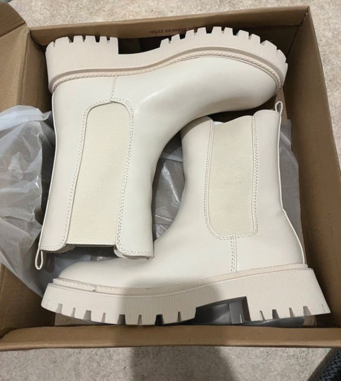 Bottines beiges